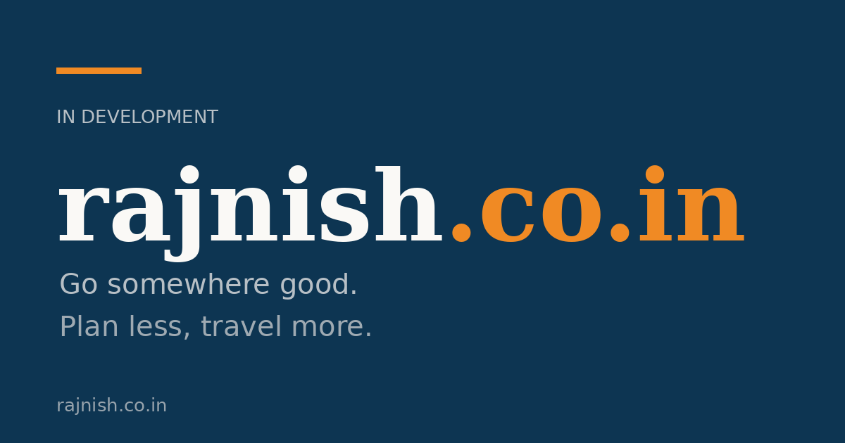 Link preview image for rajnish.co.in